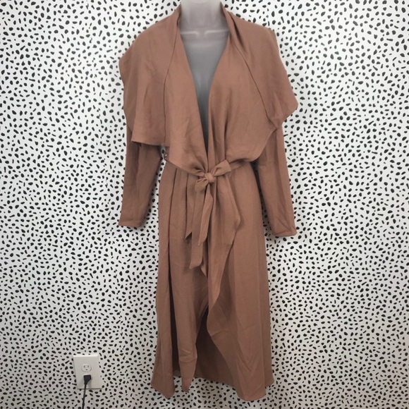 Layered Taupe Wrap Jacket - Picture 2 of 5